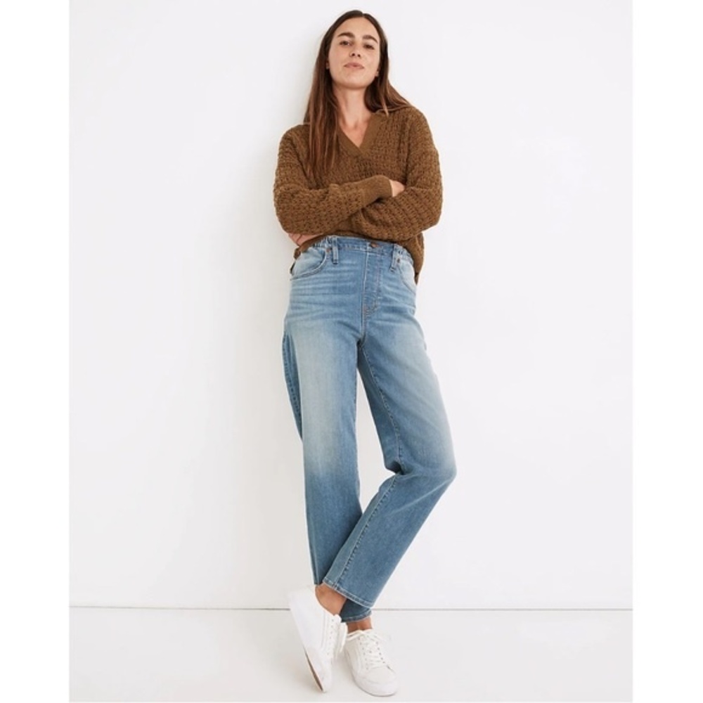 Madewell Pull-On Jeans in Keefe Wash Size 27 Casual Minimalist Comfy